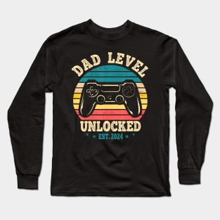 Dad Level Unlocked Est. 2024 Long Sleeve T-Shirt